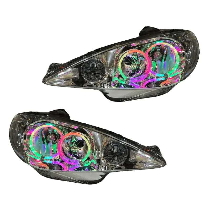 چراغ جلو خودرو گروه پژوهش صنعت مدرن مدل 3D فولکالر مناسب برای پژو 206 بسته دو عددی — تصویر ۴