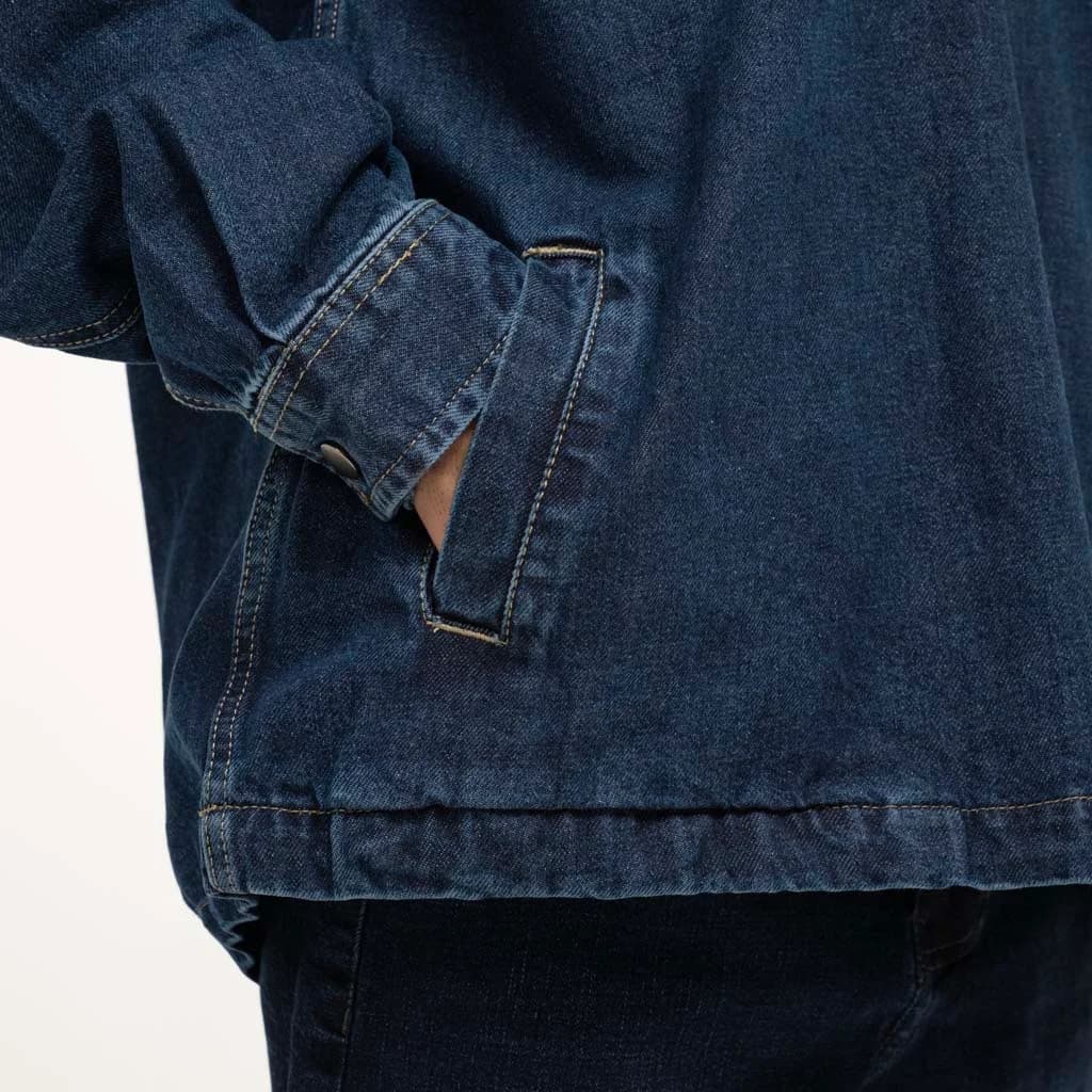 هودی جین مردانه کلاهدار LOOSE پریمو 700074-3786 — تصویر ۳