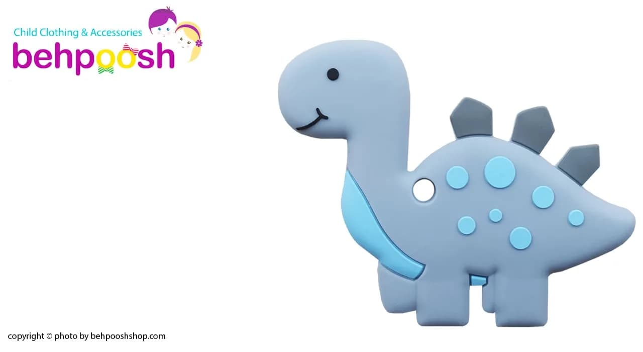 دندان گیر دستگیره دار دایناسور خالدار baby toys — تصویر ۸