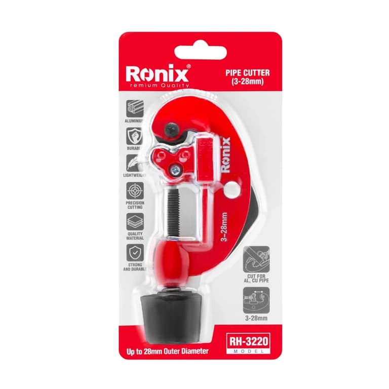 لوله بر دستی ۳ تا ۲۸ میلی متر رونیکس مدل RONIX RH-3220 — تصویر ۲