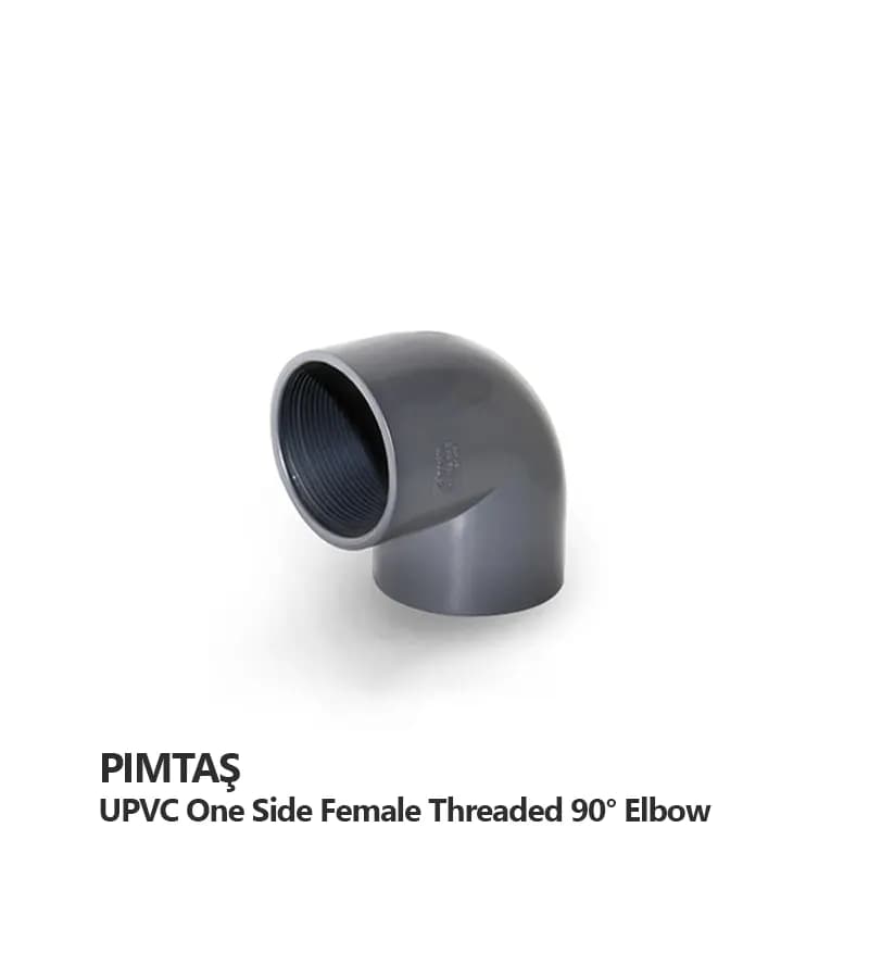 زانو یکسر دنده 90 درجه UPVC پیمتاش (PIMTAS) ترکیه