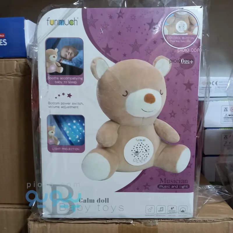 عروسک خواب پولیشی موزیکال و پروژکتوری نوزاد مدل BABY DOLL / Calm Doll — تصویر ۳
