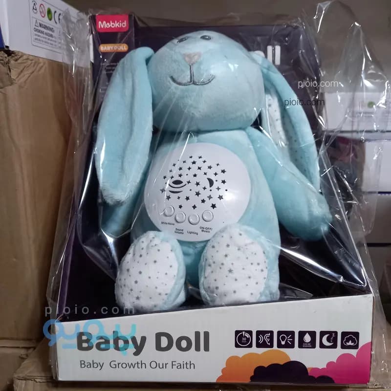 عروسک خواب پولیشی موزیکال و پروژکتوری نوزاد مدل BABY DOLL / Calm Doll — تصویر ۲