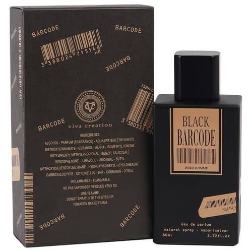 ادو پرفیوم مردانه بارکد مدل بلک Black حجم ۸۰ میلی لیتر | Barcode Black Eau De Parfum For Men 80 ml