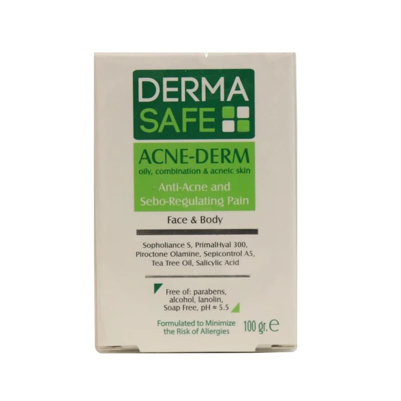 پن پوست چرب و آکنه ای ACNE_DERM 100g درماسیف Derma Safe