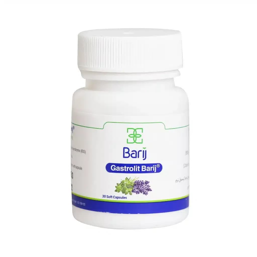 سافت ژل گاسترولیت باریج اسانس 30 عدد (Barij Essence Gastrolit) — تصویر ۲