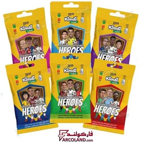 کیمدی کارت فوتبال هیرو مدل Heroes 2025 بسته 6 عددی