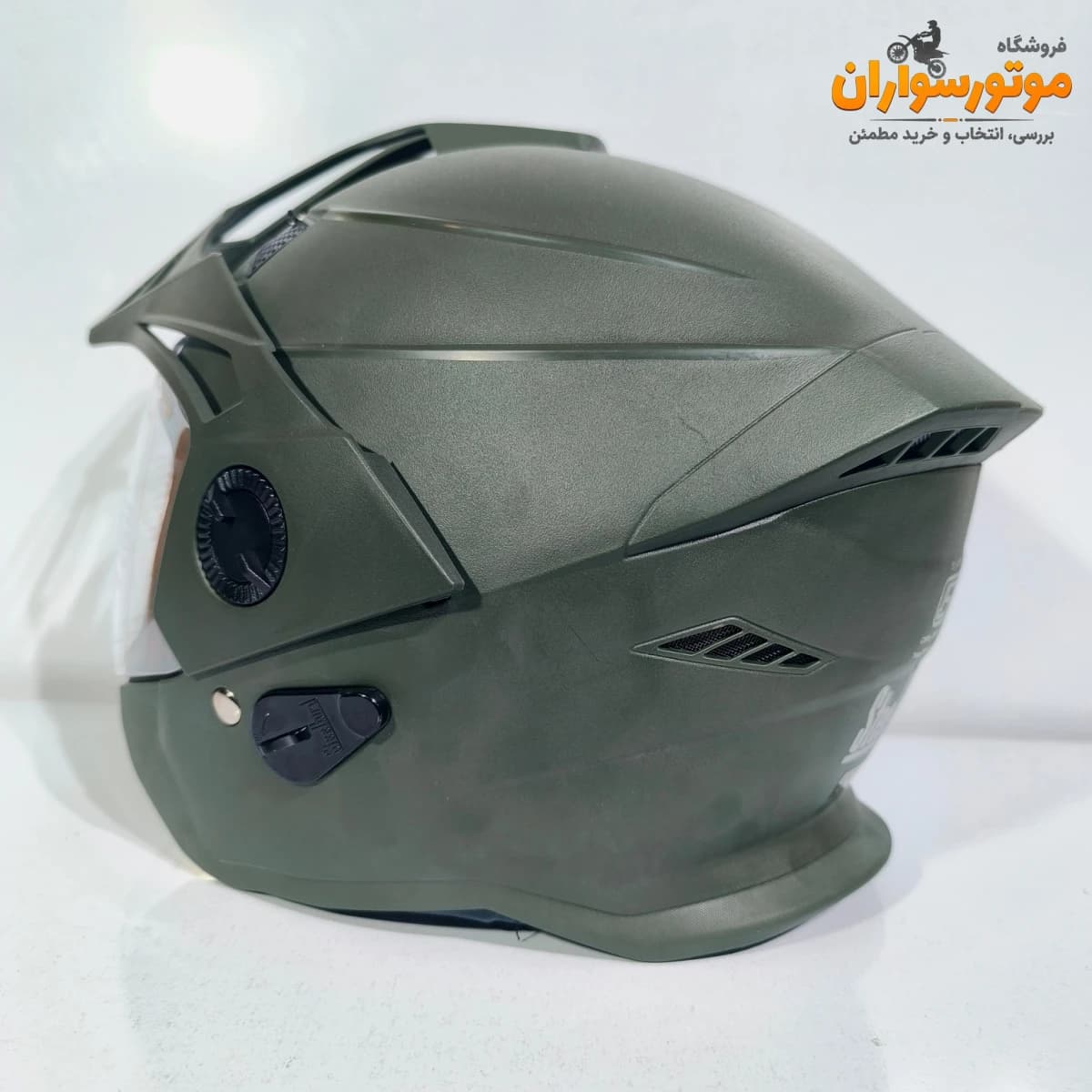 کلاه کاسکت بدون فک استیل برد سایهباندار Steelbird — تصویر ۵