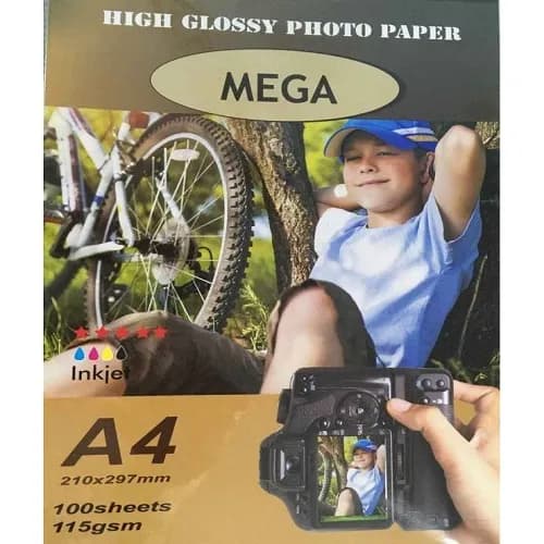 فتوگلاسه 115 گرم 100برگی A4 – MEGA