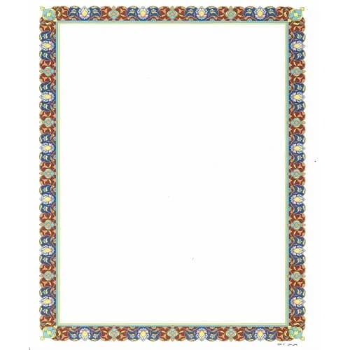 کاغذ گلاسه تذهیب A4 – کد 509