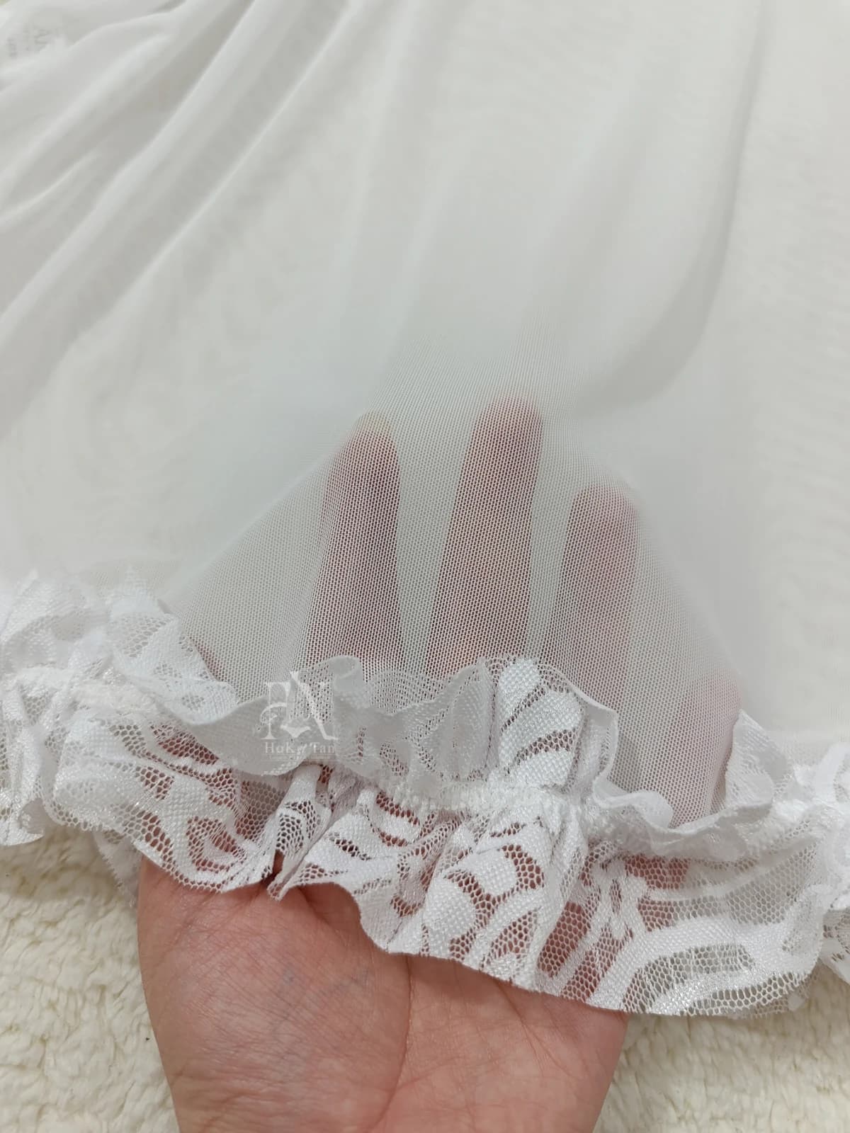 کاستوم عروس فانتزی حریر شکوفه ای کد 140 — تصویر ۶
