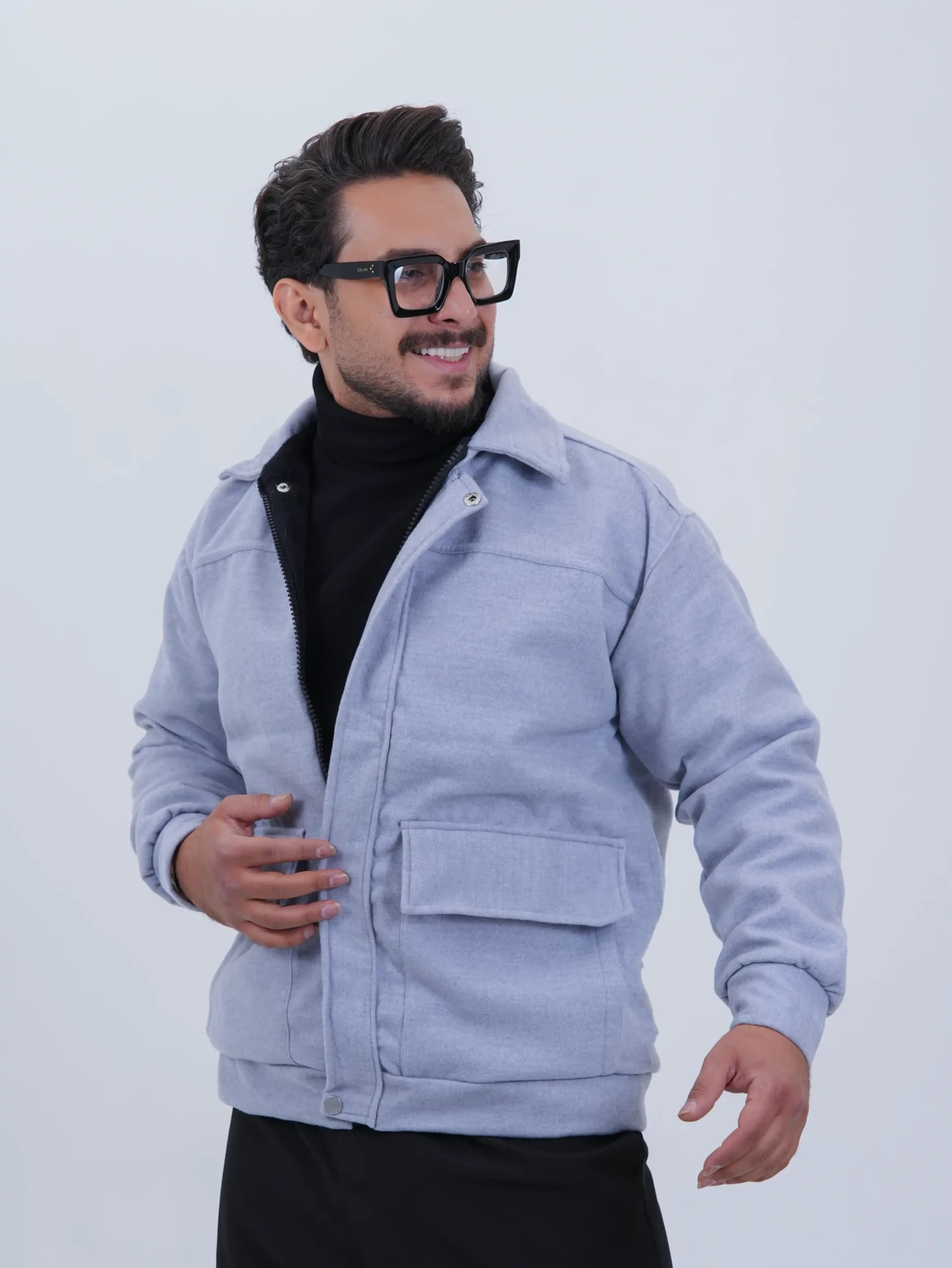 کاپشن مردانه فوتر داخل خز کد 50250 — تصویر ۴