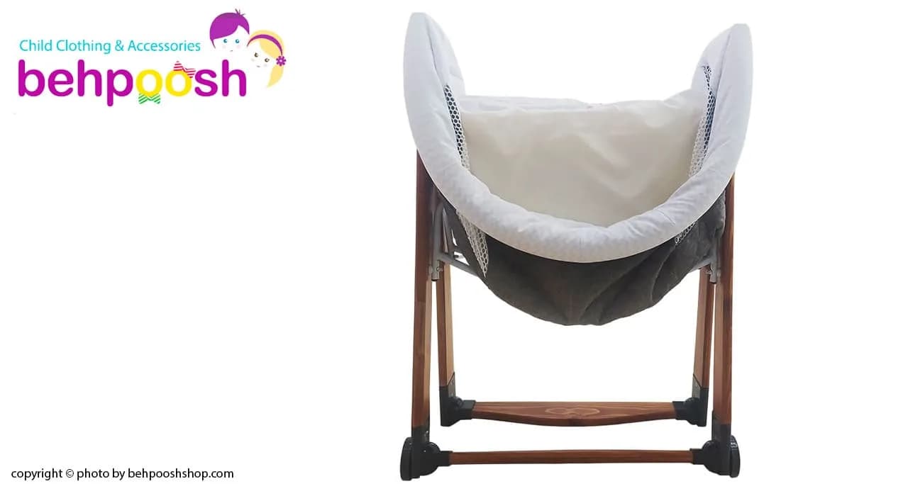 گهواره كنار تخت مادر بدنه چوبی تاشو قابل حمل كیوی Kiwi — تصویر ۴