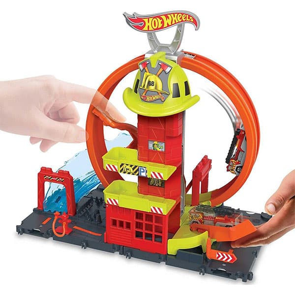 ایستگاه آتش نشانی Hot Wheels مدل Super Loop Fire Station — تصویر ۴