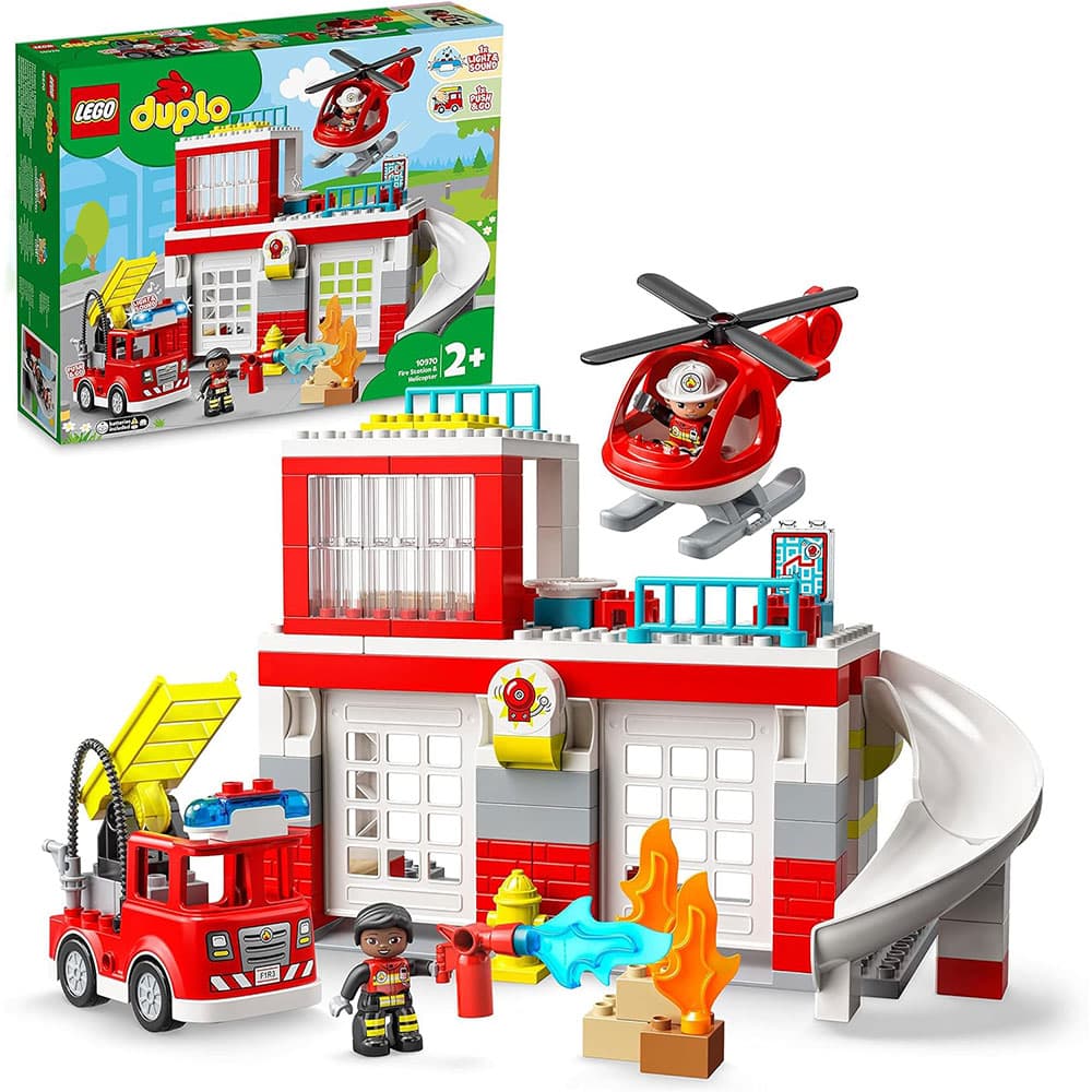 لگو Duplo مدل Fire Station & Helicopter 10970