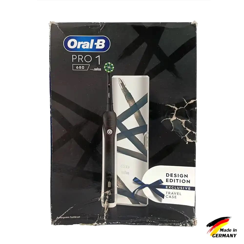 مسواک برقی اورال بی مدل پرو ۱ 680 (cross action-Black) – کارتن معیوب