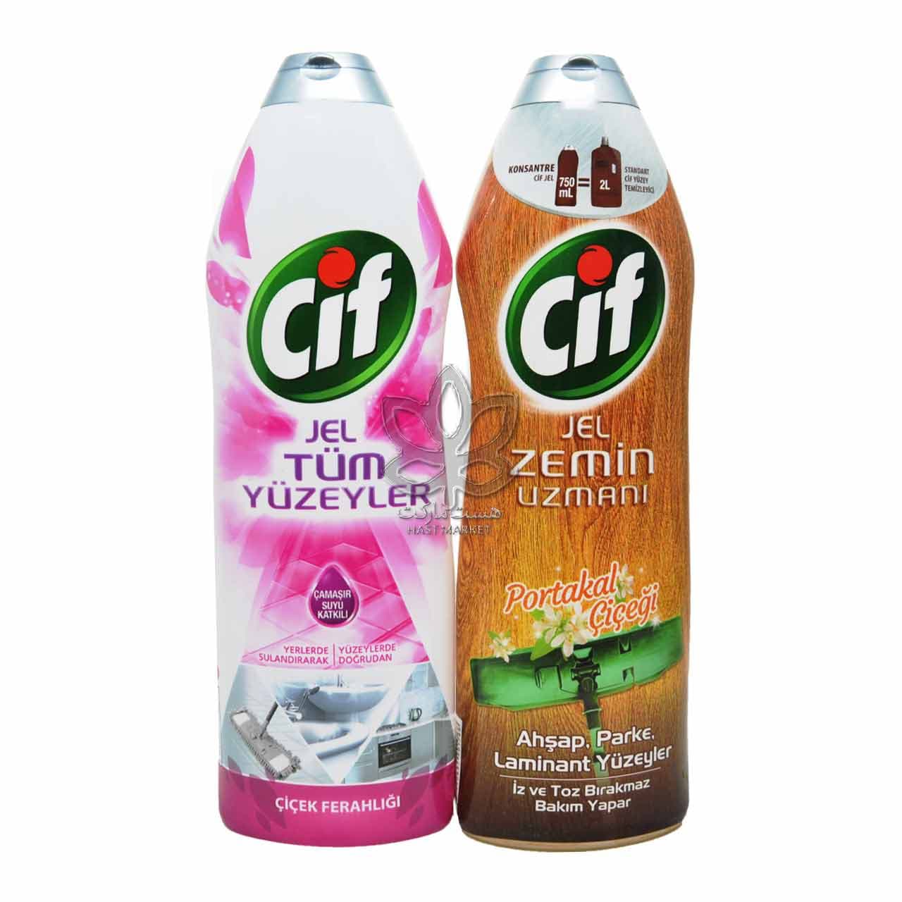 ژل تمیز کننده سطوح ( با سفید کننده ) رایحه گل ۷۵۰ میل سیف – cif — تصویر ۳