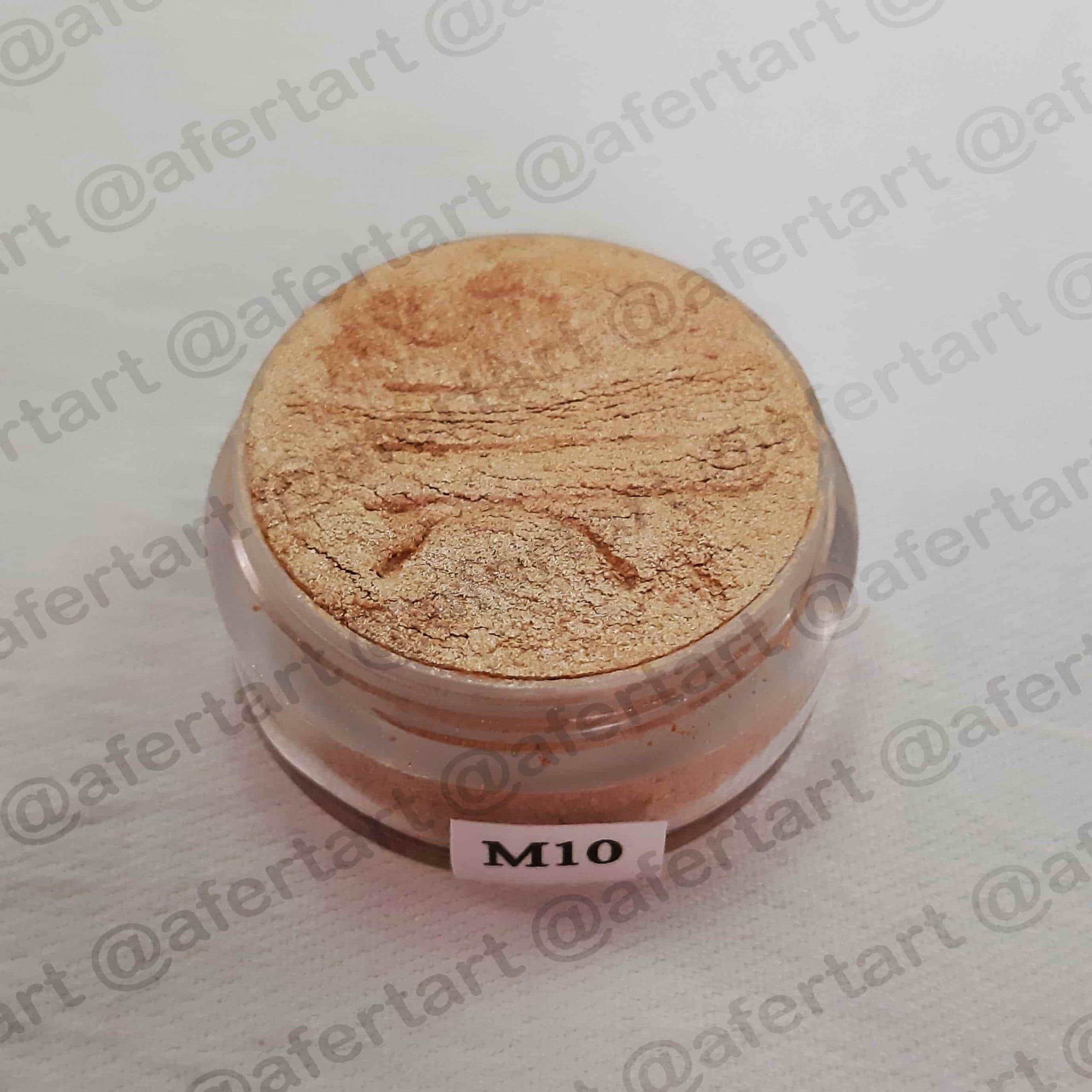 رنگ گریم زرد متالیک شماره M10 سیلک