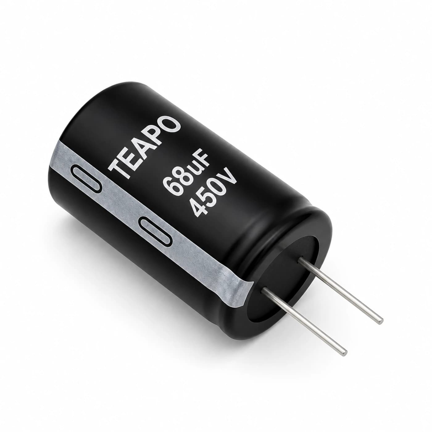 خازن الکترولیتی تیپو مدل TEAPO 68uF 450V 18×32mm — تصویر ۲