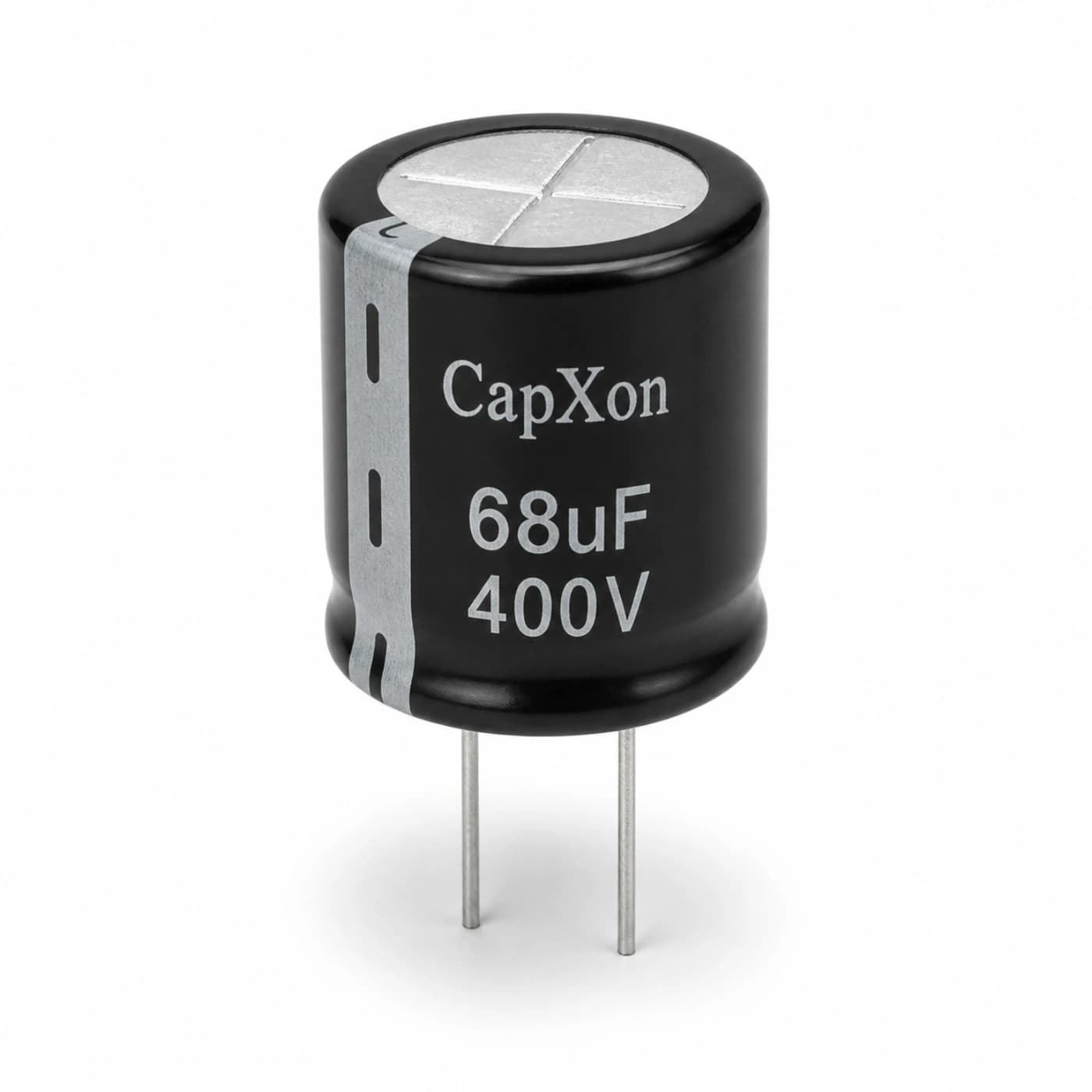 خازن الکترولیتی کپکسون مدل CAPXON 68uF 400V 18×20mm