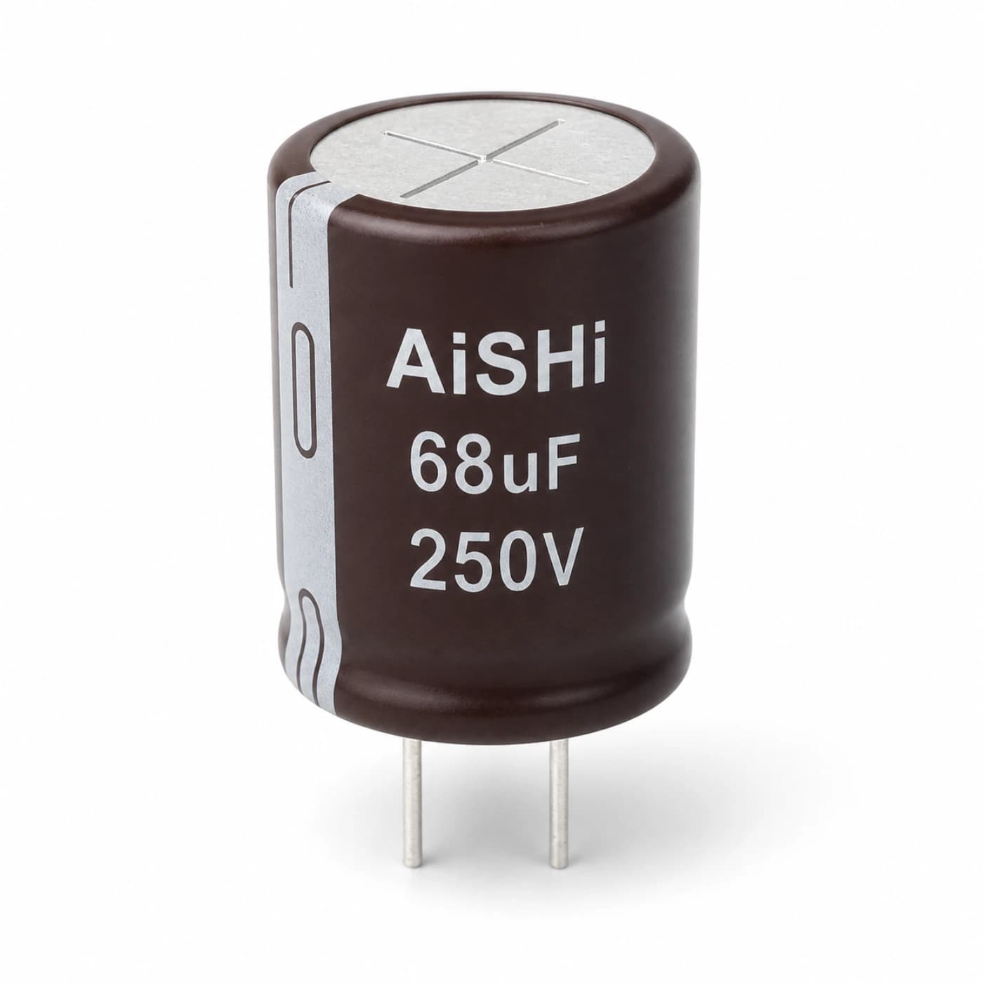 خازن الکترولیتی آیشی مدل AISHI 68uF 250V 16×20mm