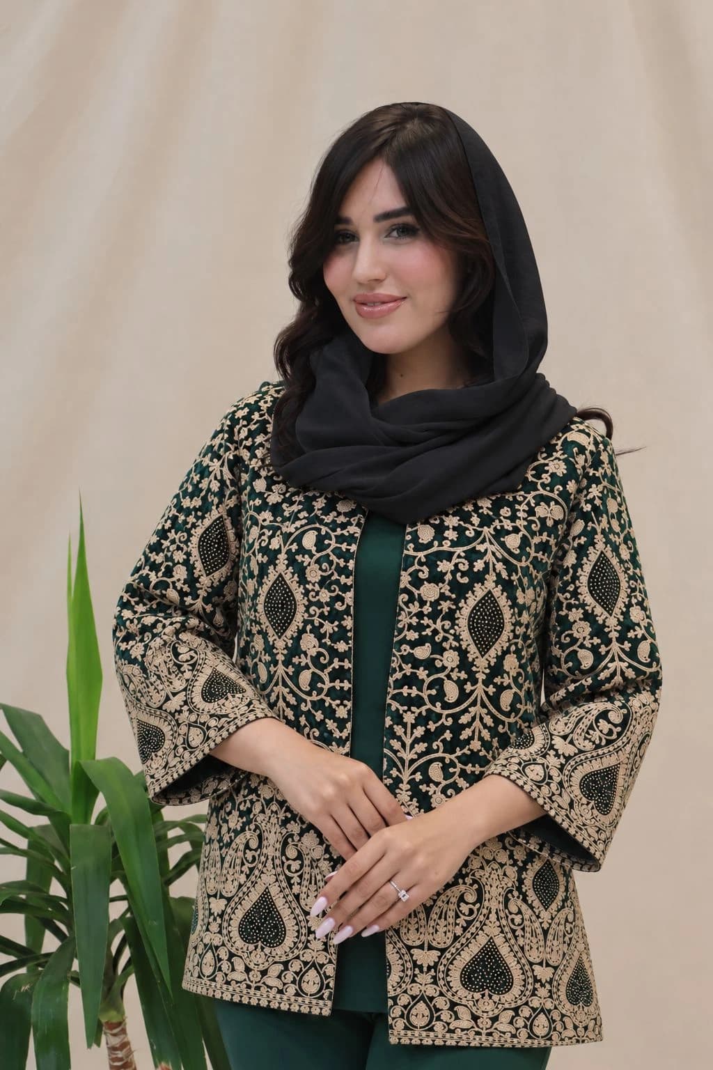 کت مجلسی مخمل سنتی مدل نیوشا کد_3040