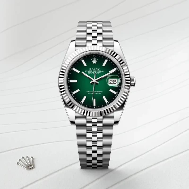 رولکس Datejust 41 سبز نعنایی | رفرنس M126334-0028 — تصویر ۶