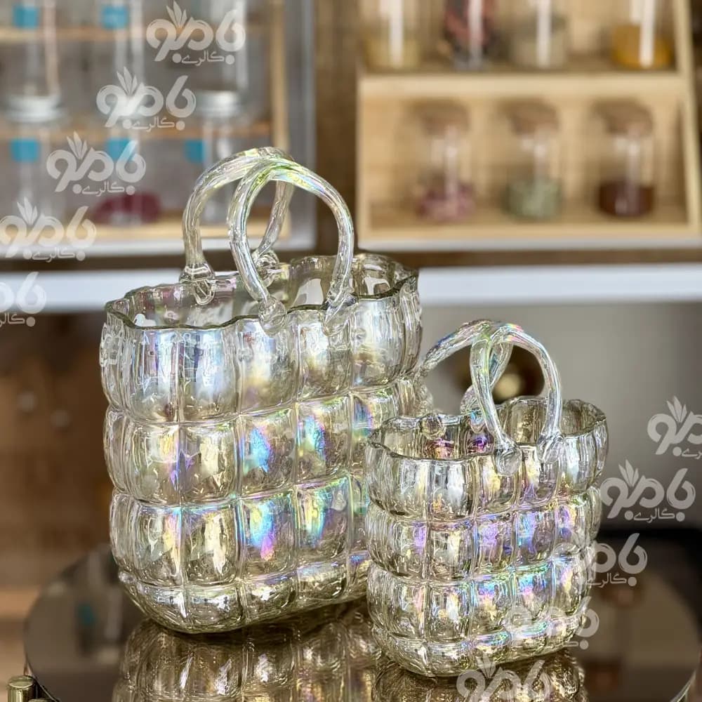 گلدان شیشه ای کیف