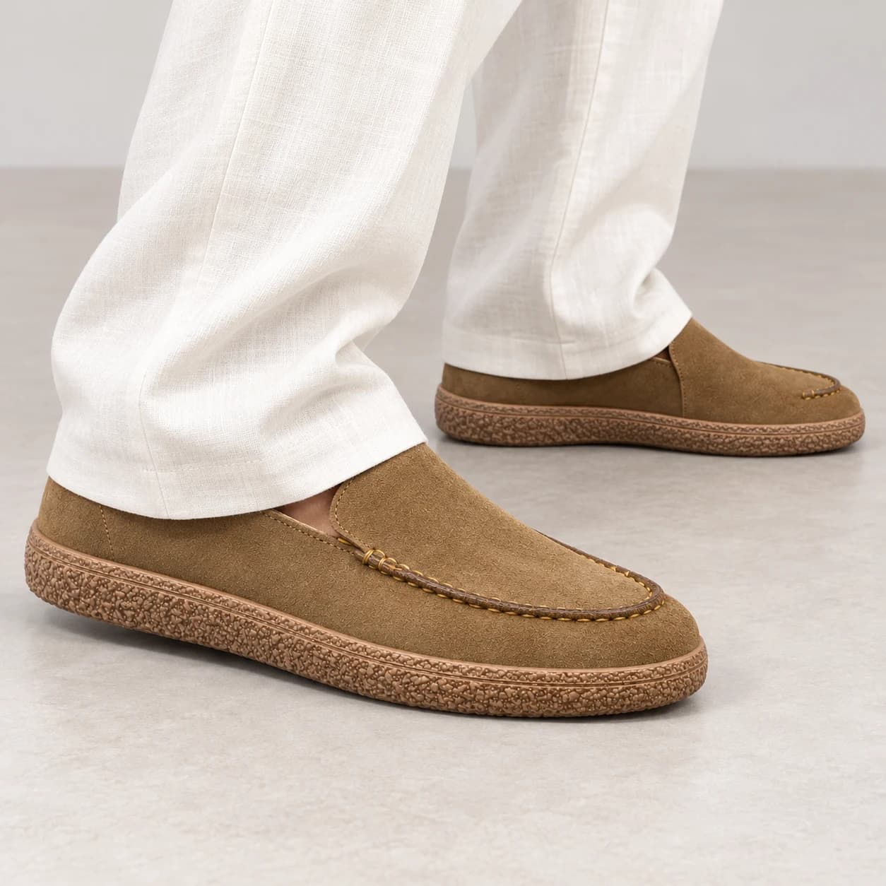 کفش کالج لوفر مردانه تمام چرم رنگ قهوهای دارچینی تیمبرلند Timberland کد۰۲