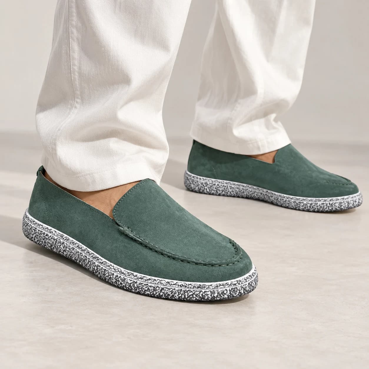 کفش کالج لوفر مردانه تمام چرم رنگ سبز تیمبرلند Timberland – کد۰۳
