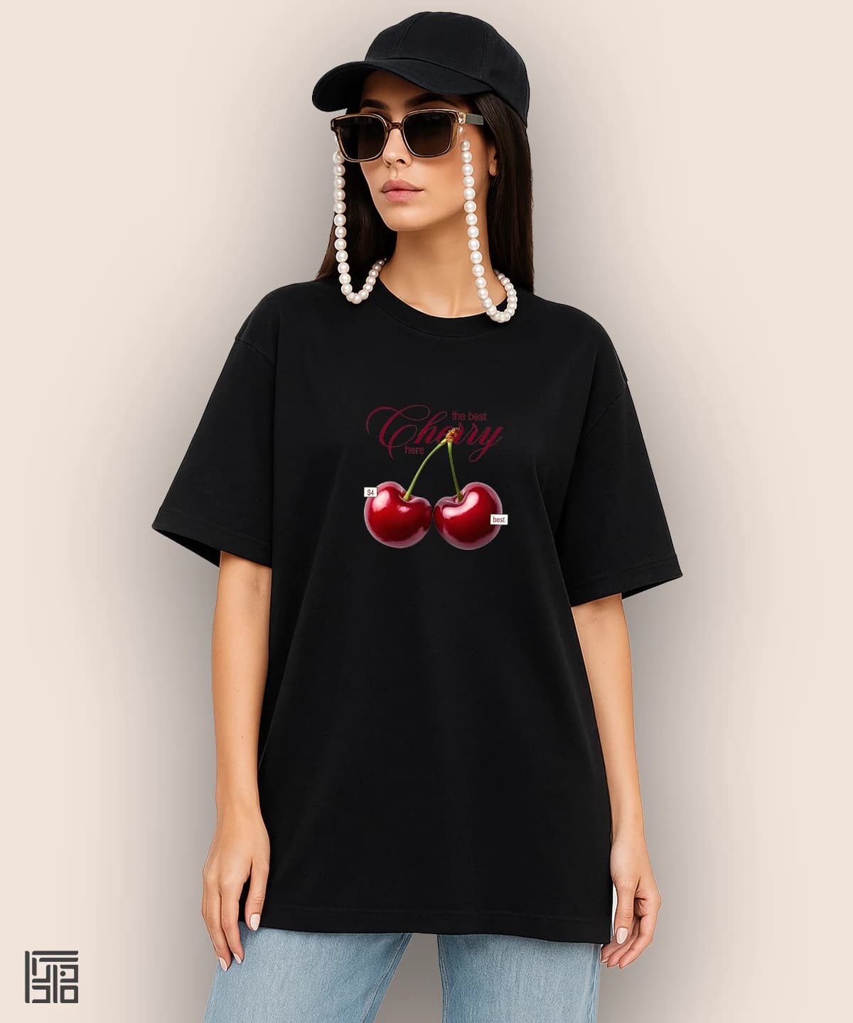 تیشرت لش مردانه و زنانه طرح گیلاس چری تابستانی کد 1120
