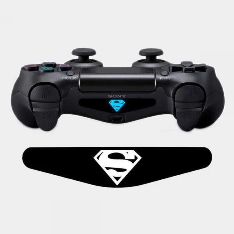 استیکر نوار نورانی دسته پلیاستیشن ۴ طرح لوگوی سوپرمن (Superman)