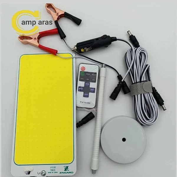 چراغ کمپینگ لنسری زینگارو مدل 07COB 80W ریموت دار
