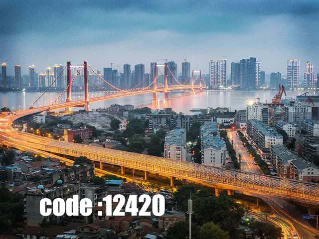 پوستر دیواری طرح پل شبهای روشن