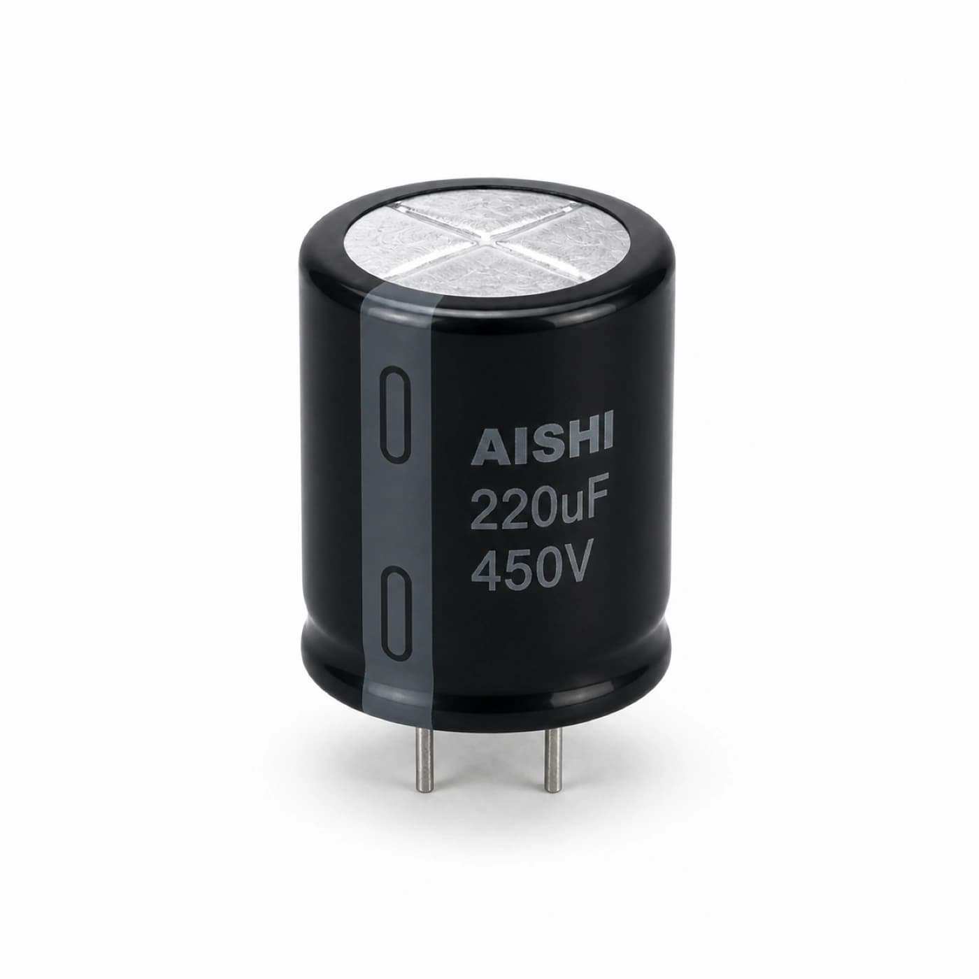 خازن الکترولیتی آیشی مدل AISHI 220uF 450V 30×36mm