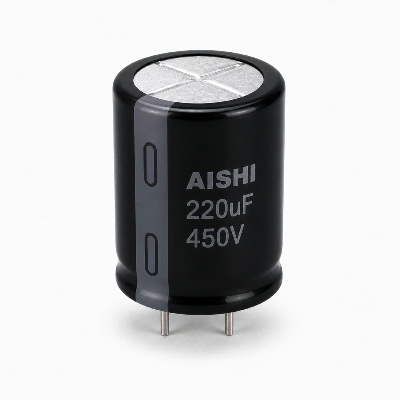 خازن الکترولیتی آیشی مدل AISHI 220uF 450V 30×36mm — تصویر ۲