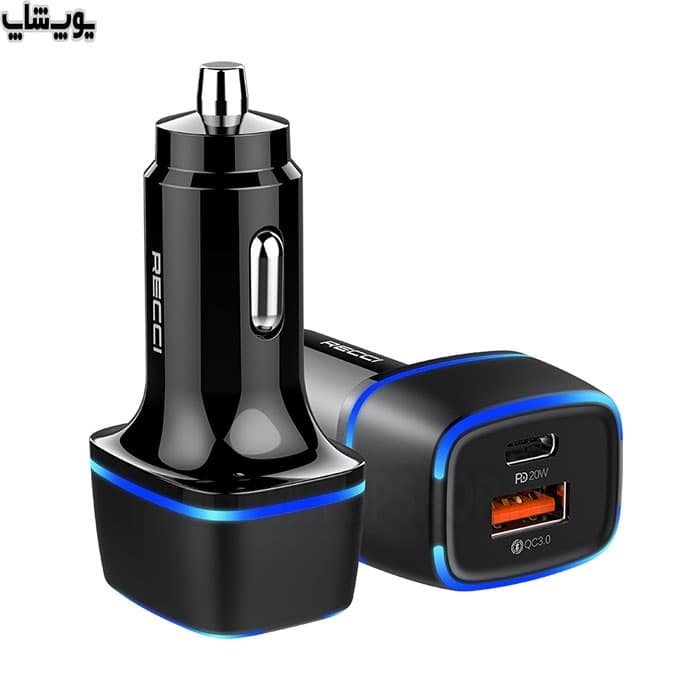 شارژر فندکی فست شارژ 20 وات رسی مدل RQ02