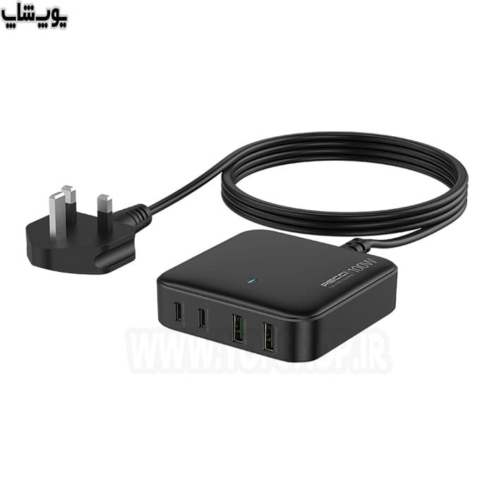 شارژر رومیزی فست شارژ 100W GaN رسی مدل RC39