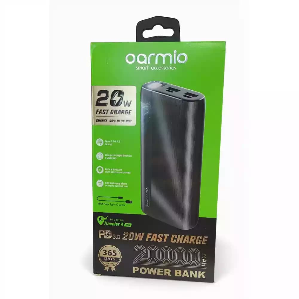پاوربانک اورمیو مدل Traveler 4 Pro ظرفیت ۲۰۰۰۰ میلیآمپر ساعت — تصویر ۲