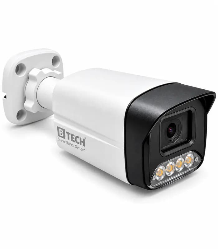 دوربین بولت IP کیفیت 5MP لنز 3.6mm دید در شب رنگی (وارم لایت) + تشخیص چهره + میکروفن برند B-TECH مدل BMIP5WL-BT9810-A-FACE — تصویر ۲