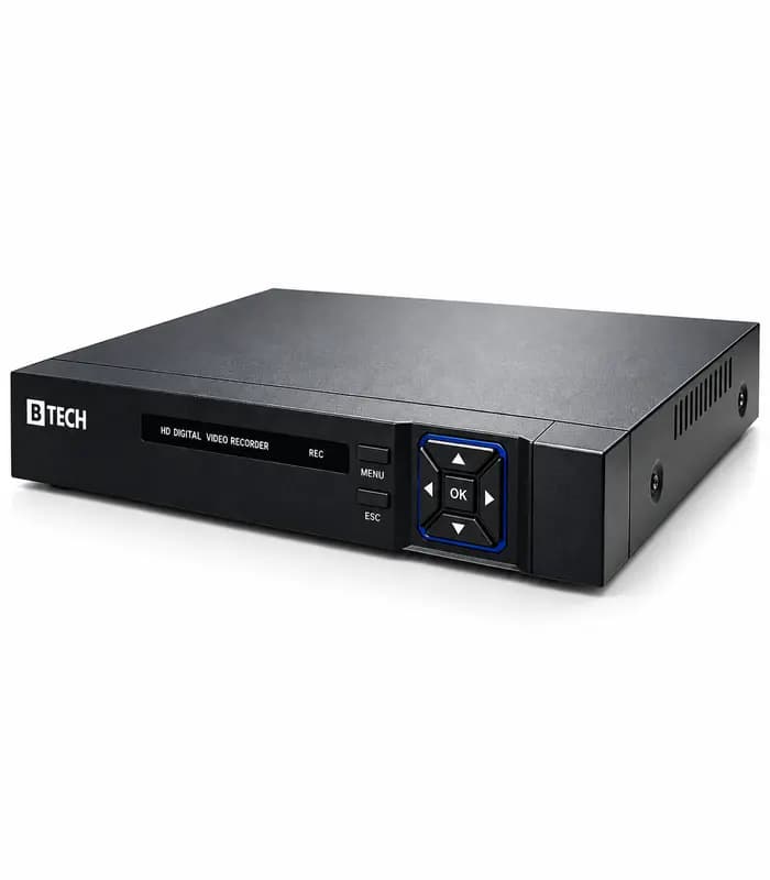 دستگاه IP NVR شانزده کانال 8MP ساپورت خروجی 4K تصویر هوش مصنوعی برند B-TECH مدل BT-816AI سرور داخلی (ایران)