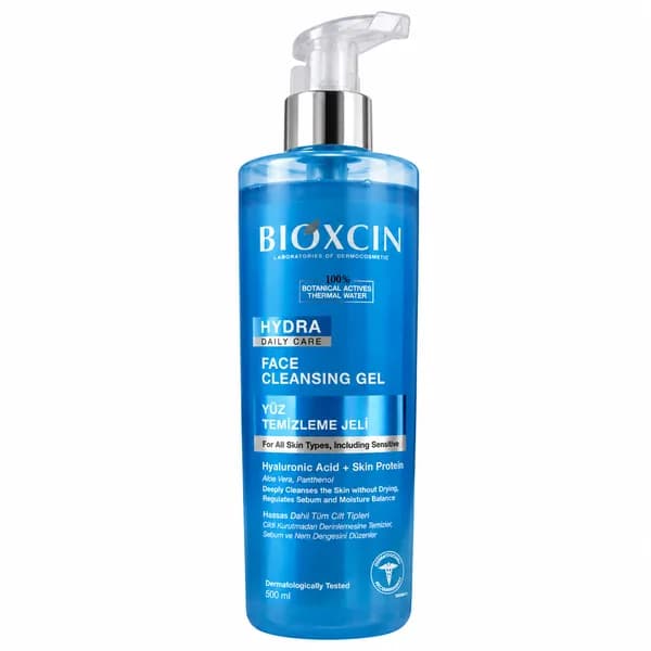 ژل شستشوی صورت بیوکسین Bioxcin Hidra Daily Care مناسب انواع پوست حجم 500 میل