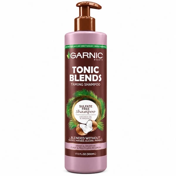 شامپو موهای فر و وز گارنیک Tonic Blends بدون سولفات حجم 500 میل