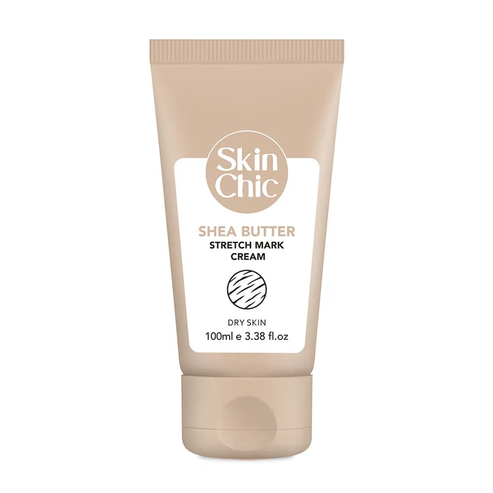 کرم ترک شکم اسکین شیک مدل shea butter حجم 100 میلی لیتر