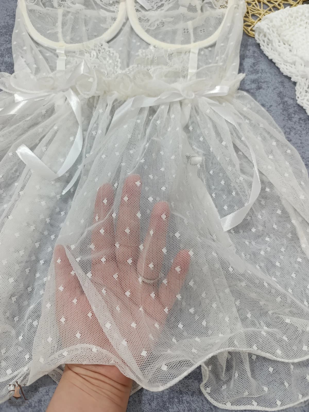کاستوم عروس فنردار جوراب دار کد 73 — تصویر ۲