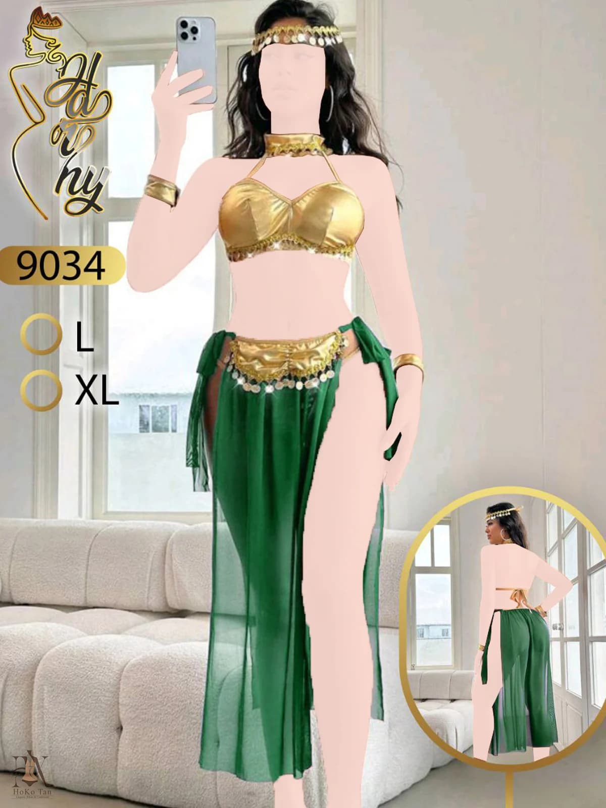 کاستوم رقص عربی سکه ای کد 69 — تصویر ۸