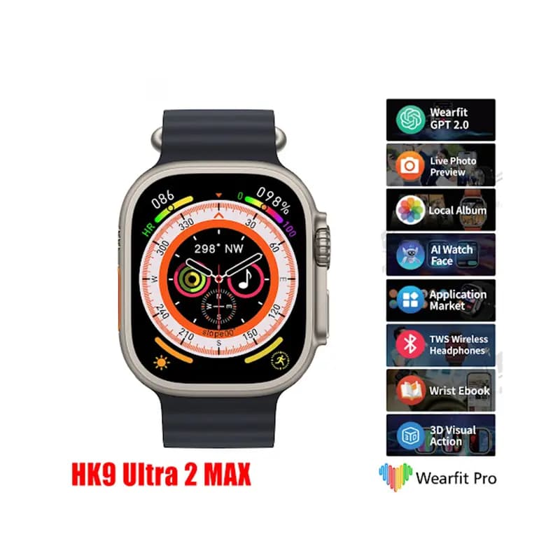 ساعت هوشمند مدل HK9 UTRA2 MAX — تصویر ۲