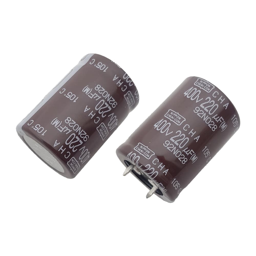 خازن الکترولیتی نیپون مدل NIPPON CHA 220uF 400V 25.4×35mm