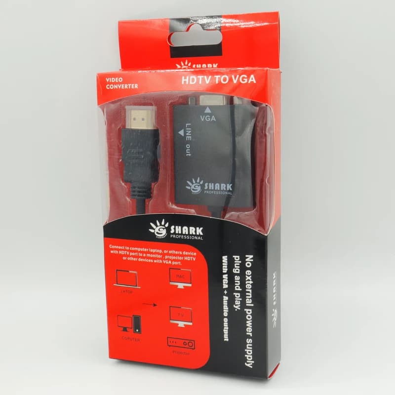 مبدل HDMI به VGA شارک مدل VIDEO-CONVERTOR کد 951