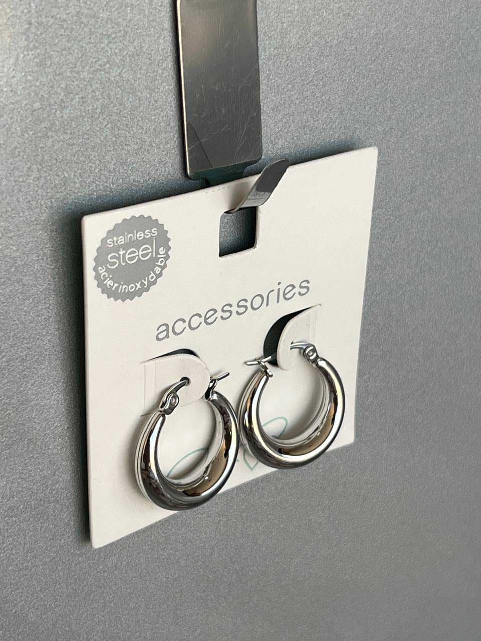 گوشواره حلقه ای استیل ضد زنگ برند Accessories